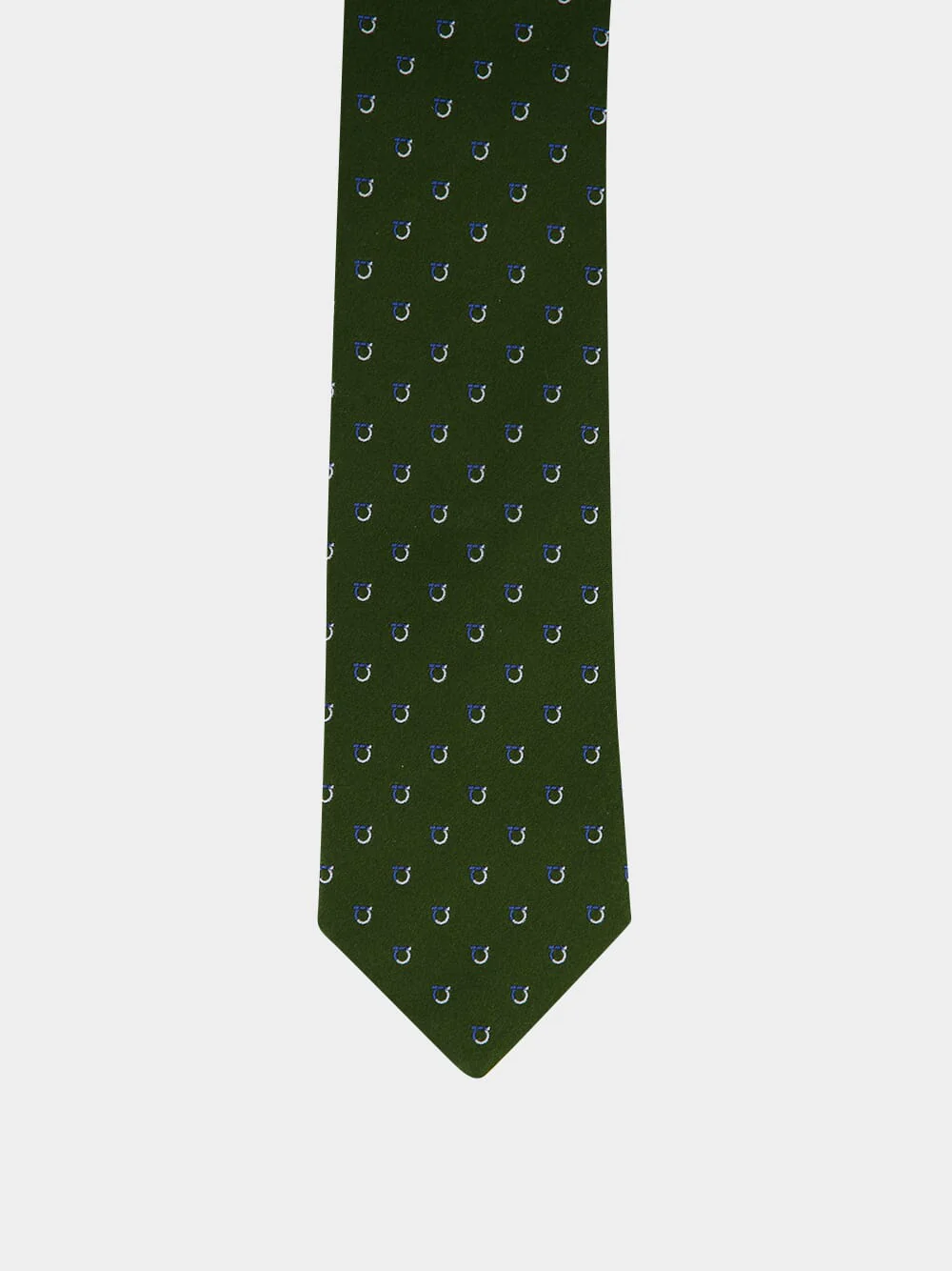 Forest Green Jacquard Silk Tie - Image 2