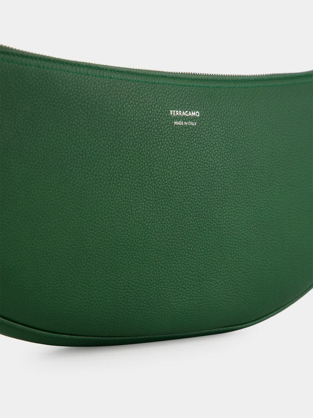 Forest Green Leather Hobo Bag - Image 14