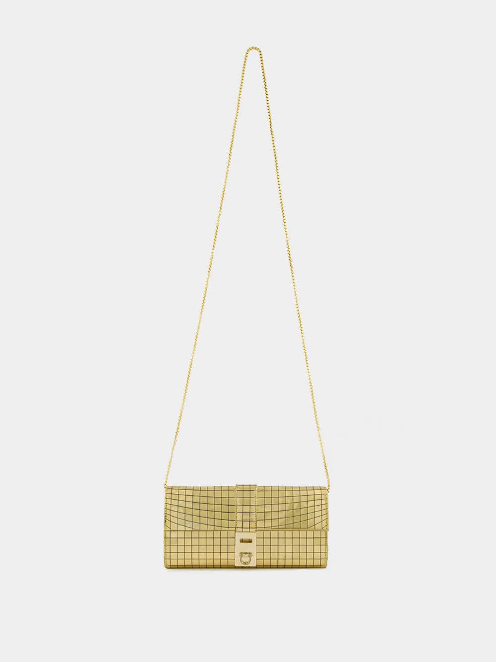 Gold Laminated Hug Wallet with Chain - Image 2