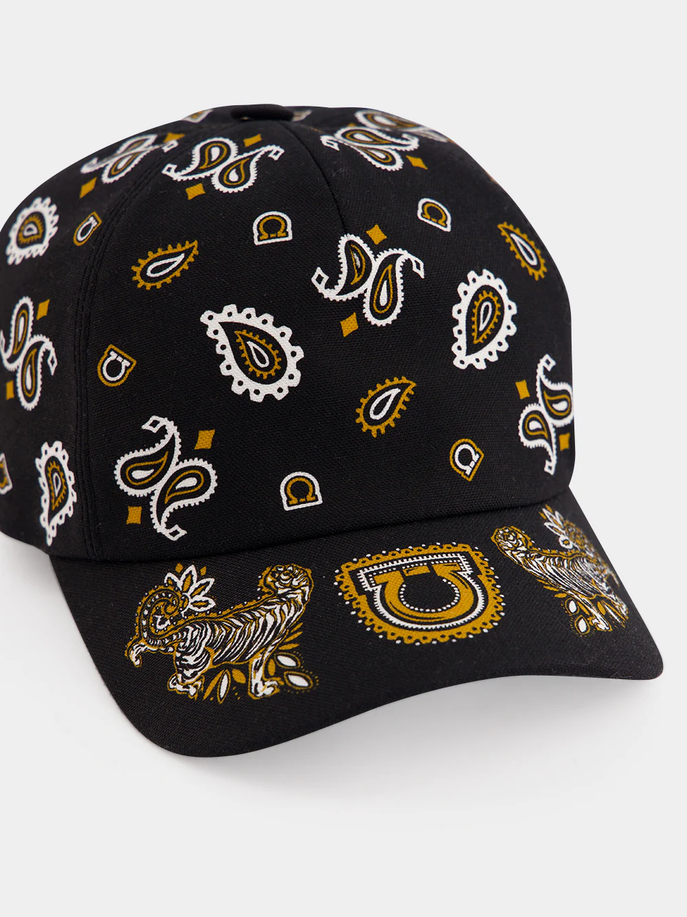 Jet Stream Arabesque Print Cotton Cap - Image 3