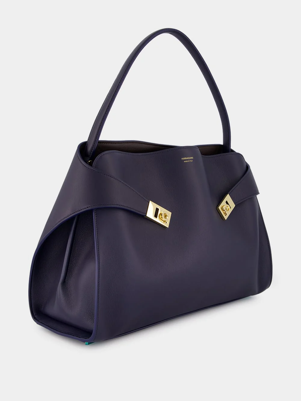 Hug Soft Large Navy Blue Shoulder Bag - Image 2