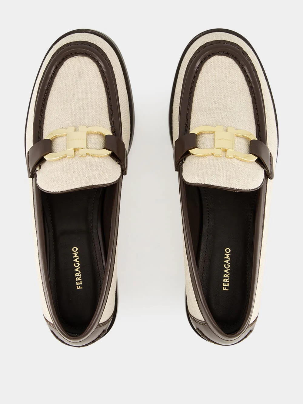Maryan T Leather Loafers in Beige Brown - Image 4