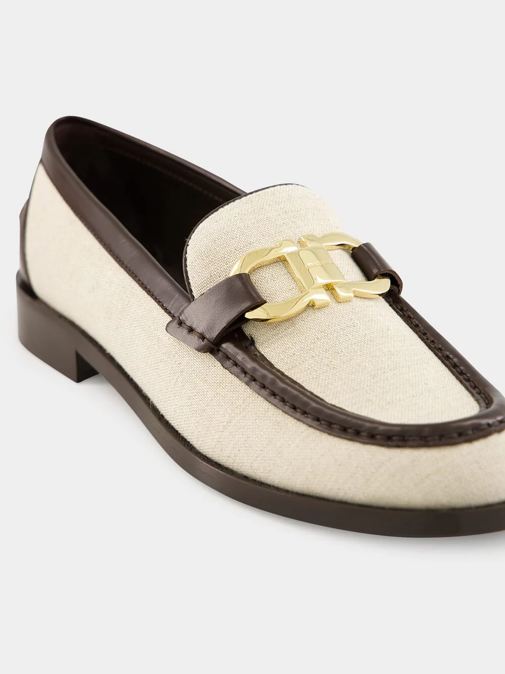 Maryan T Leather Loafers in Beige Brown - Image 7