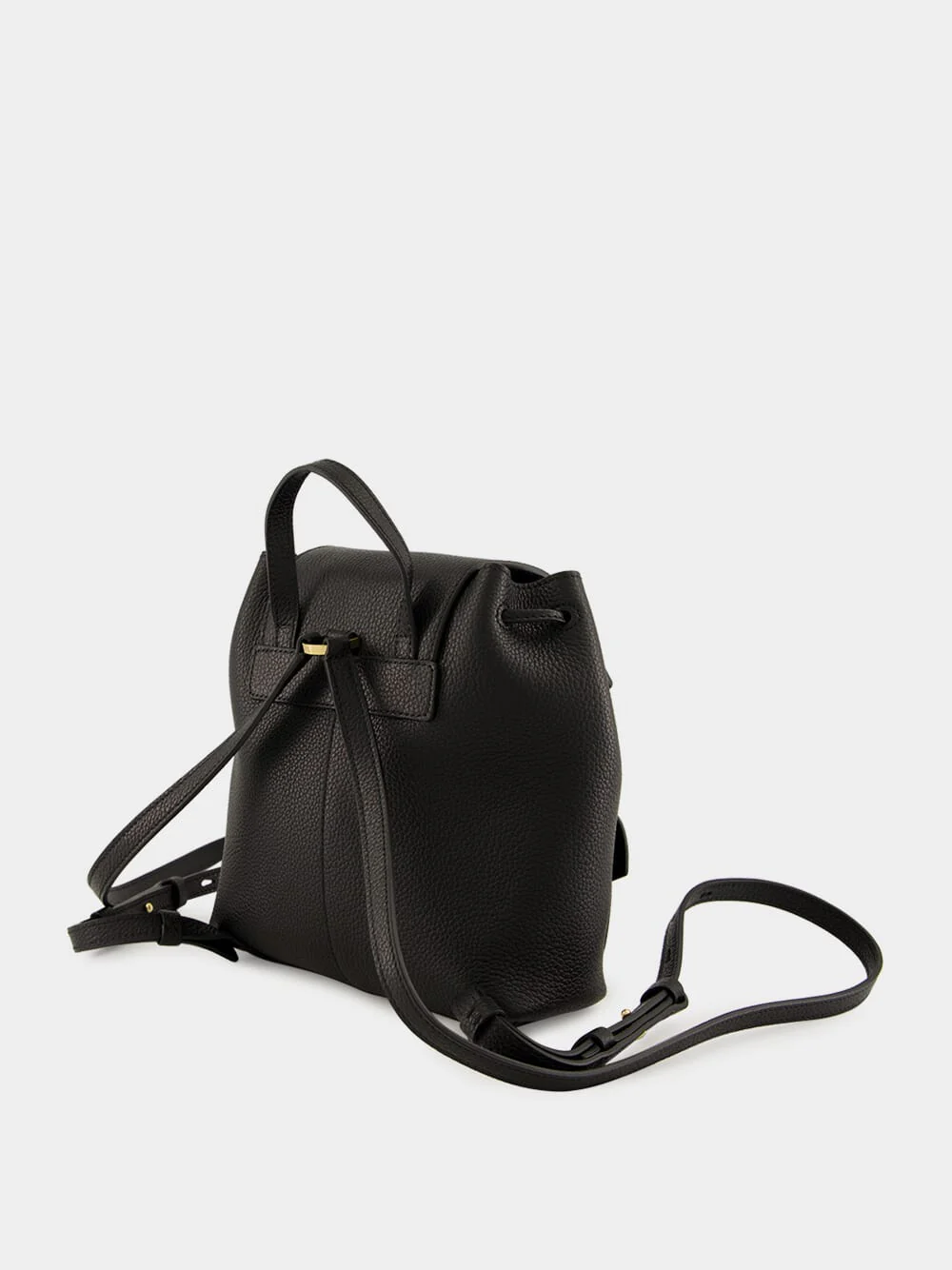 Mini Harley Black Leather Backpack - Image 4