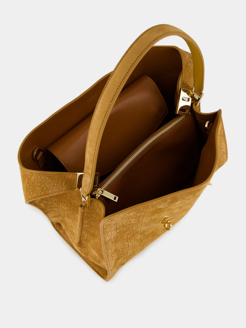 Natural Brown Hug Soft Shoulder Bag - Image 8