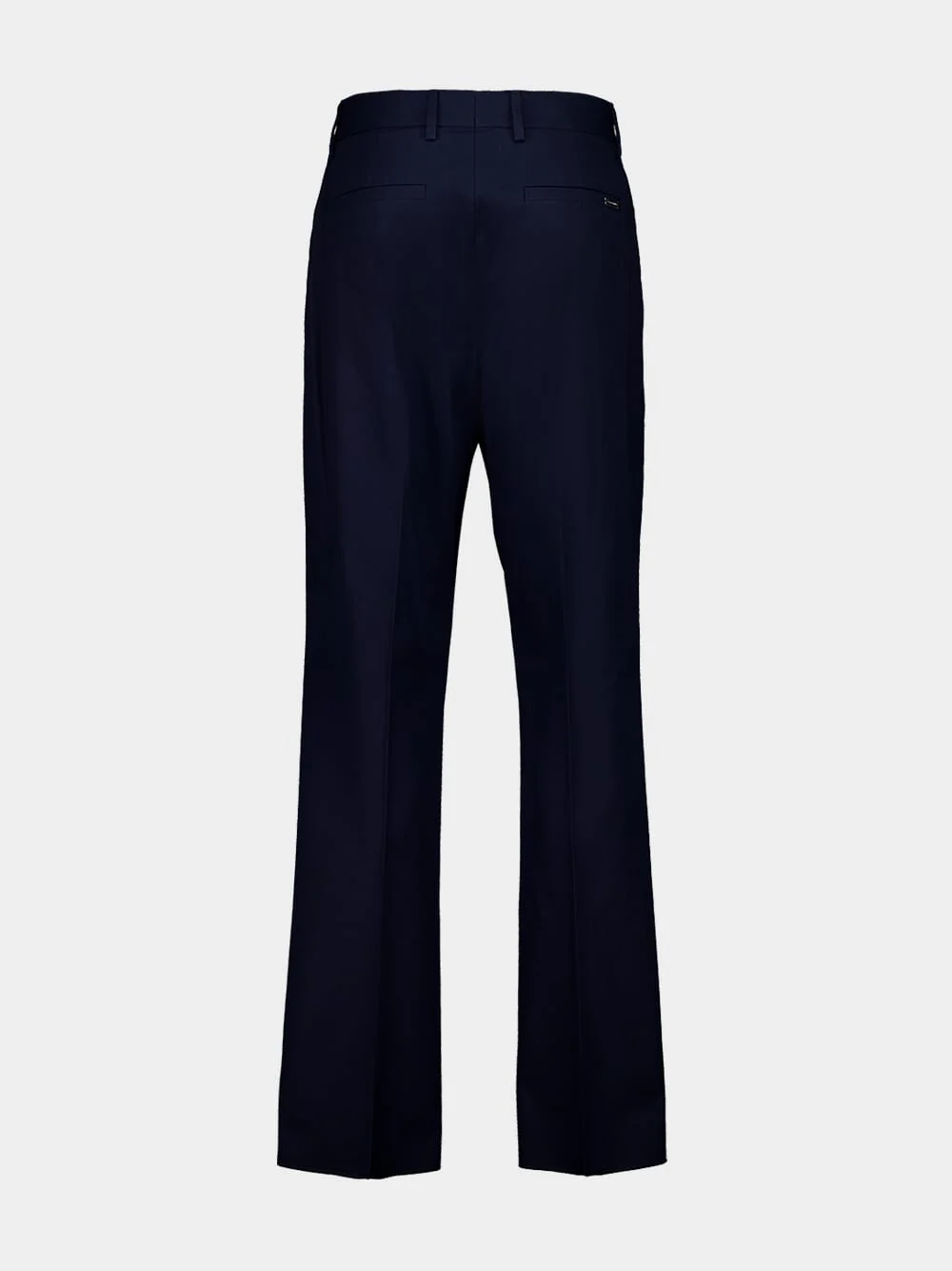 Navy Blue Cotton Canvas Pants - Image 3