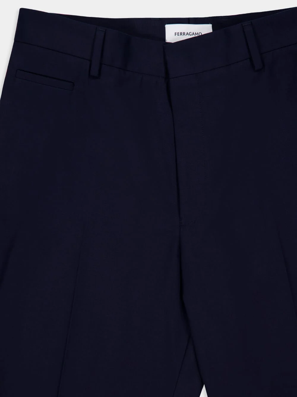 Navy Blue Cotton Canvas Pants - Image 5
