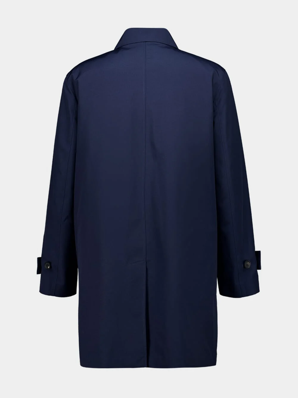 Navy Blue Cotton Car Coat - Image 4