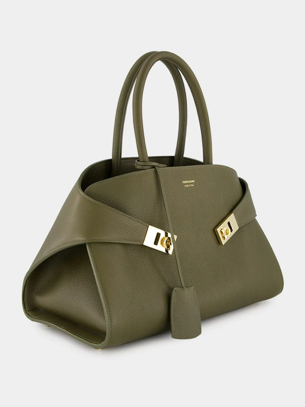 Olive Green Small Hug Handbag - Image 3