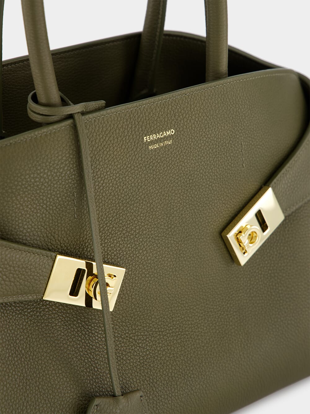 Olive Green Small Hug Handbag - Image 7