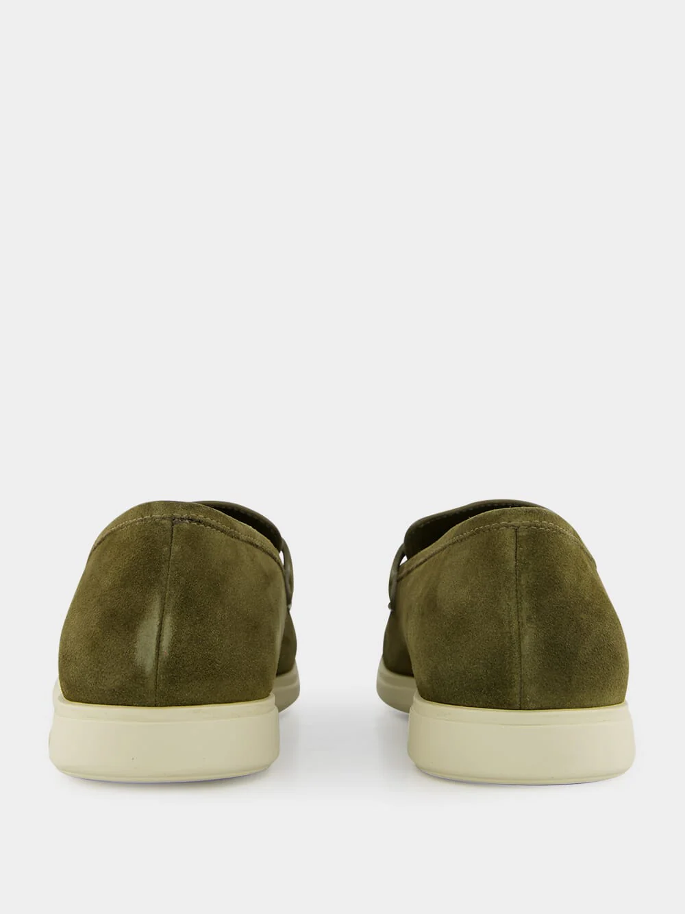 Olive Green Suede Casual Moccasins - Image 5