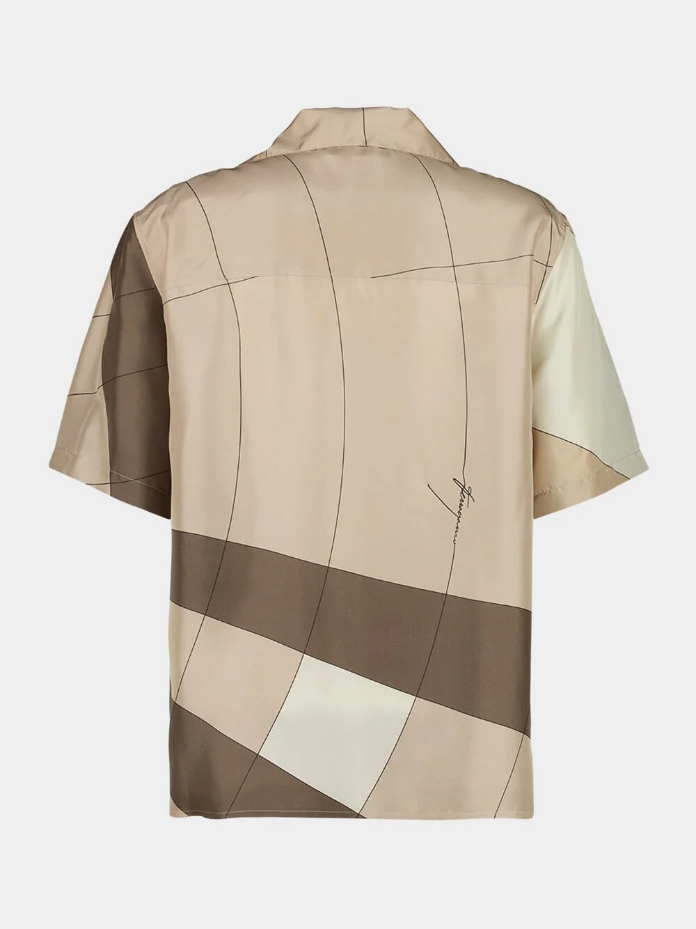 Parachute Printed Silk Bowling Shirt - Image 4