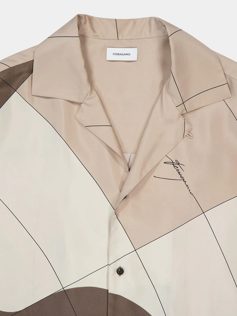 Parachute Printed Silk Bowling Shirt - Image 5