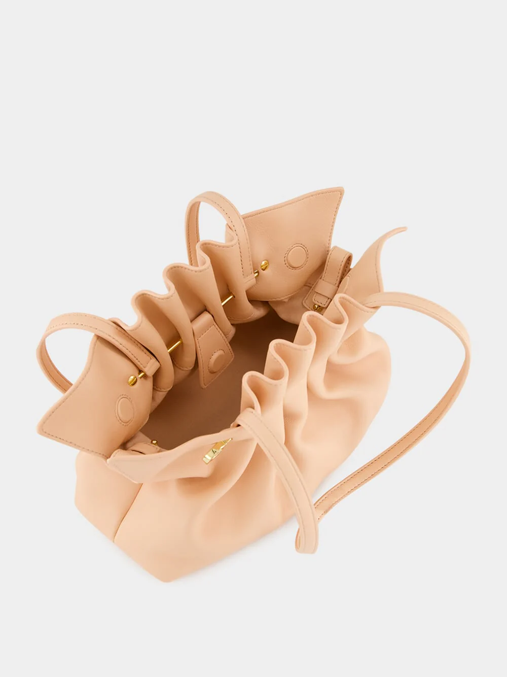 Pink Soft Gancio Small Shoulder Bag - Image 8