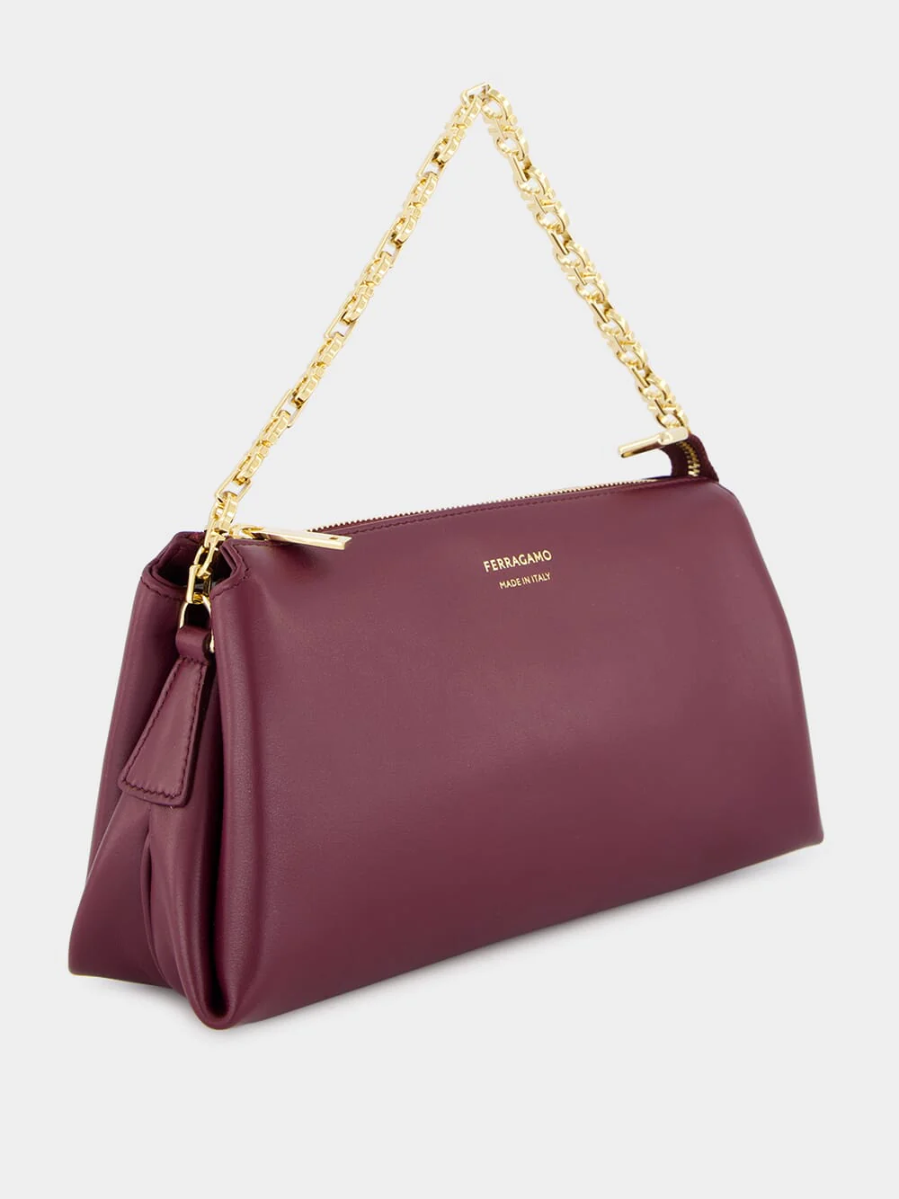 Plum Gancini Chain Mini Bag - Image 3