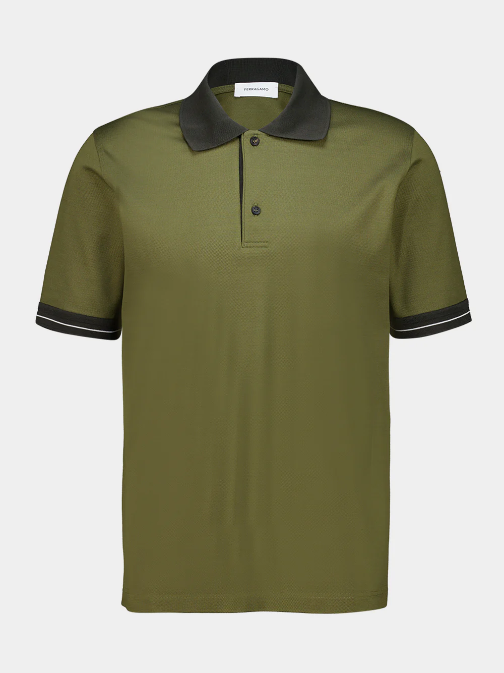 Green Cotton Polo Shirt