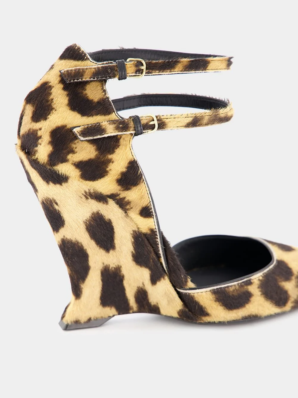 Leopard-Print Wedge Pumps - Image 6