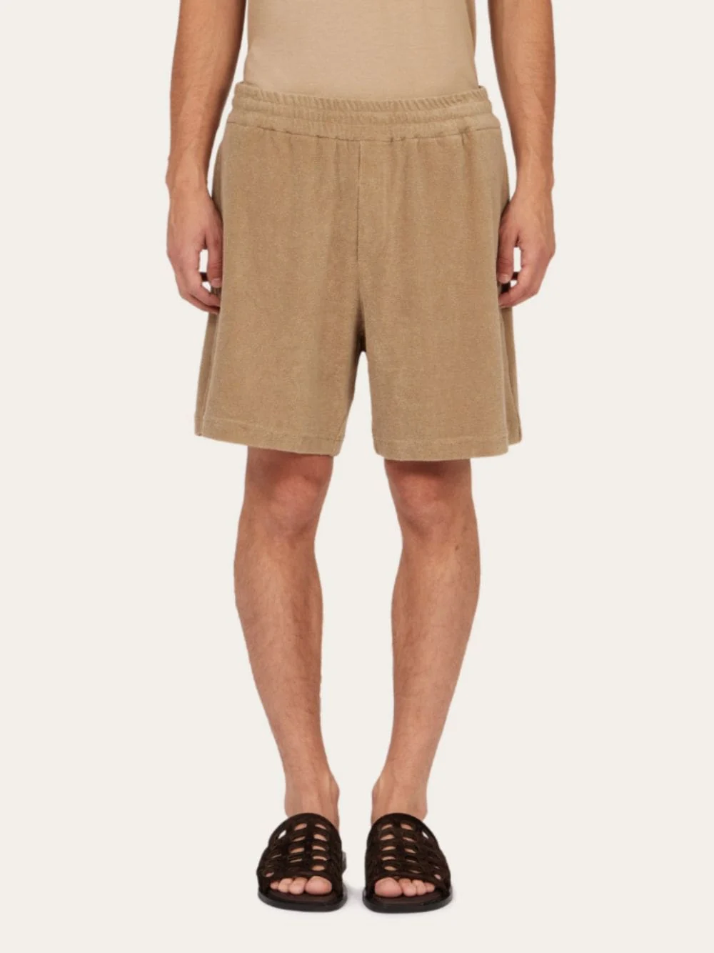 Safari Terry Cotton Monogram Shorts - Image 2