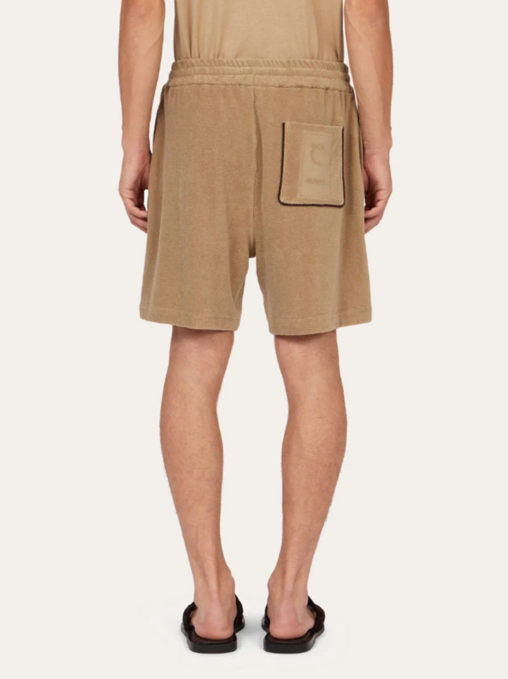 Safari Terry Cotton Monogram Shorts - Image 4