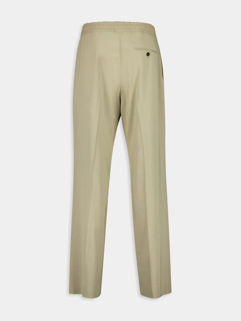 Sand Casual Fit Crepe Trousers - Image 2