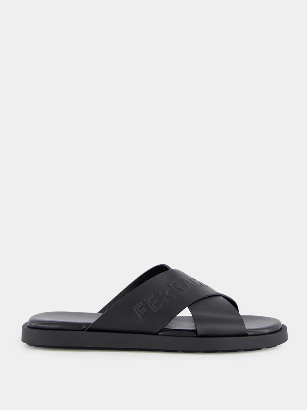 Calfskin Sandal with Crossover Straps