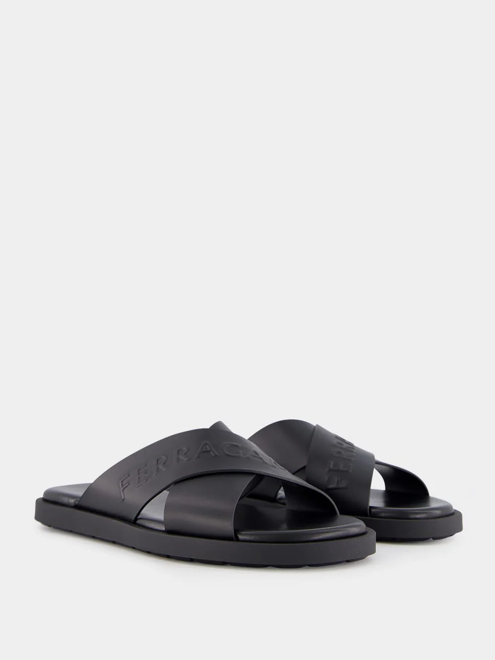 Calfskin Sandal with Crossover Straps - Image 3
