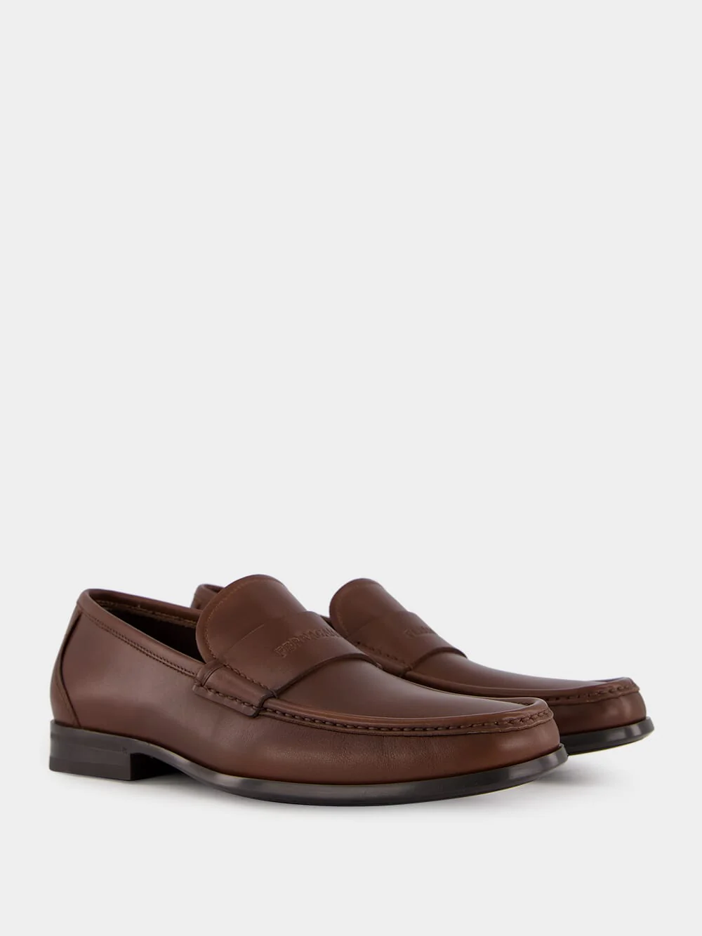 Cocoa Leather Moccasins - Image 3
