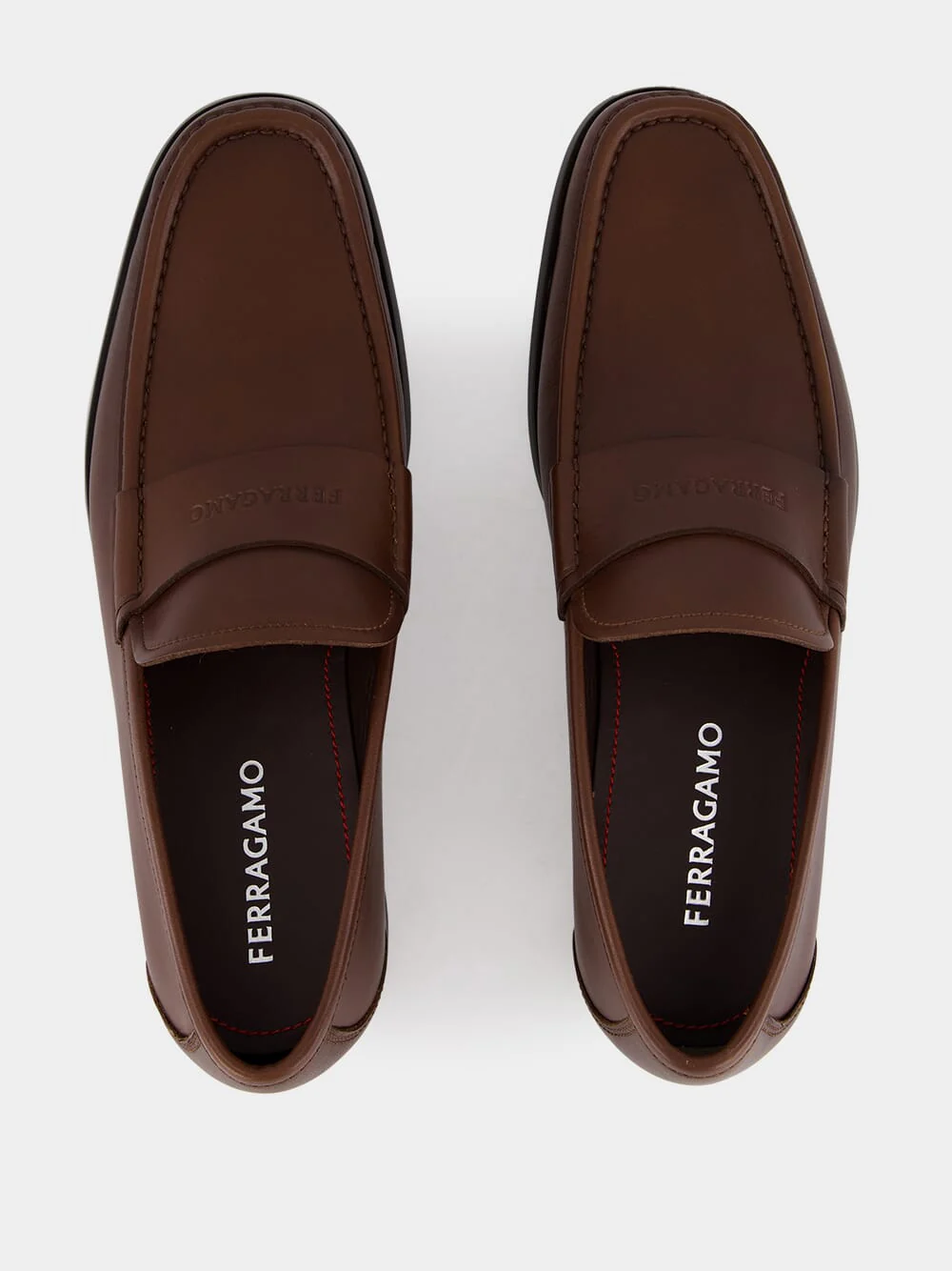 Cocoa Leather Moccasins - Image 4