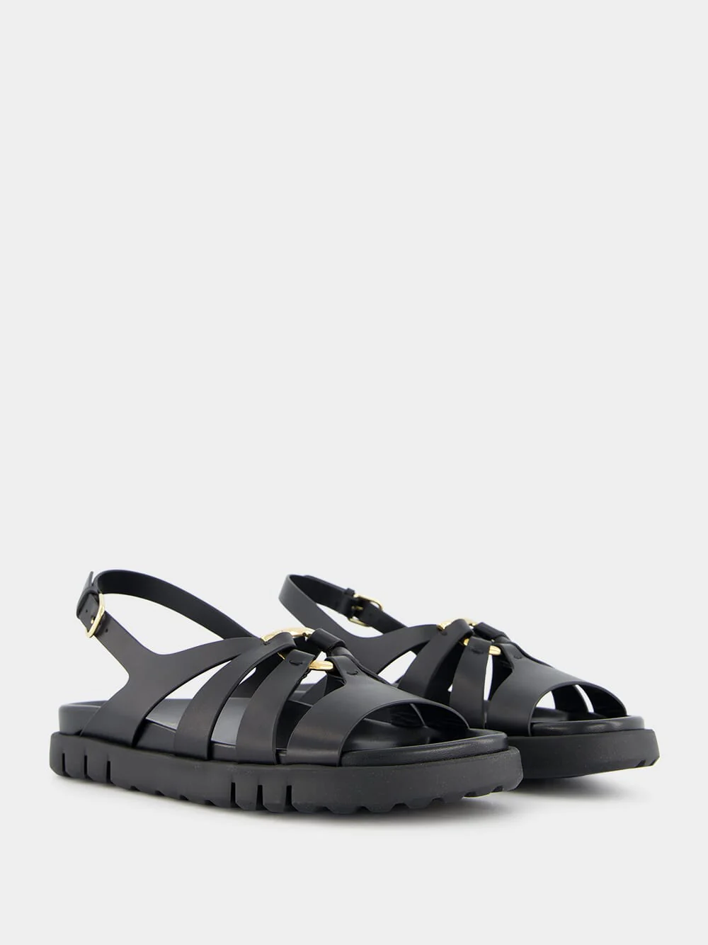 Gancini Ornament Flat Sandal - Image 3