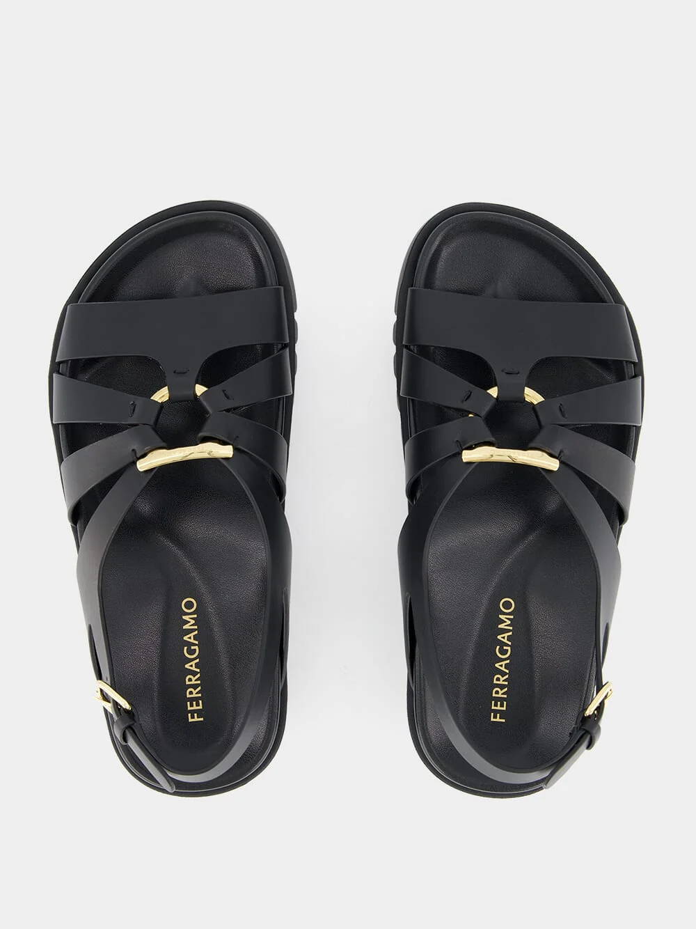 Gancini Ornament Flat Sandal - Image 4