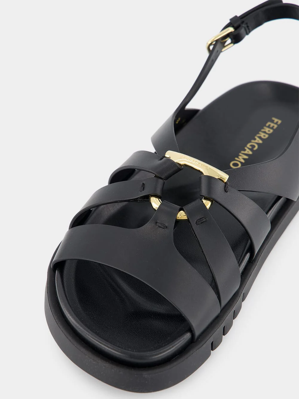 Gancini Ornament Flat Sandal - Image 7