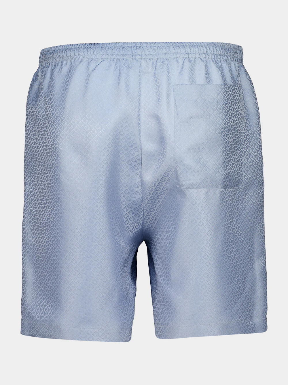 Light Denim Silk Monogram Bermuda Shorts - Image 2