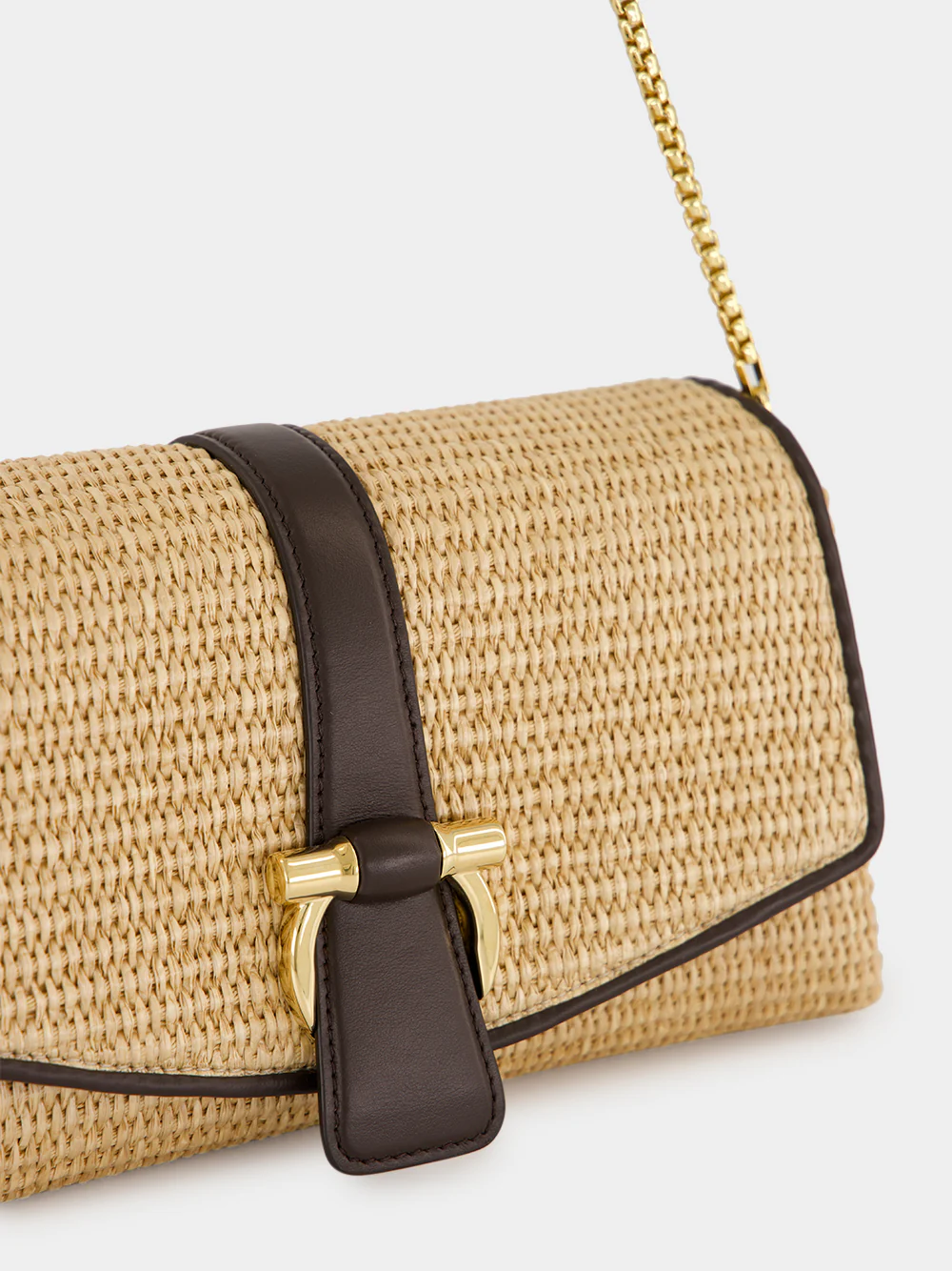 Natural Raffia Mia Extra Small Crossbody Bag - Image 7