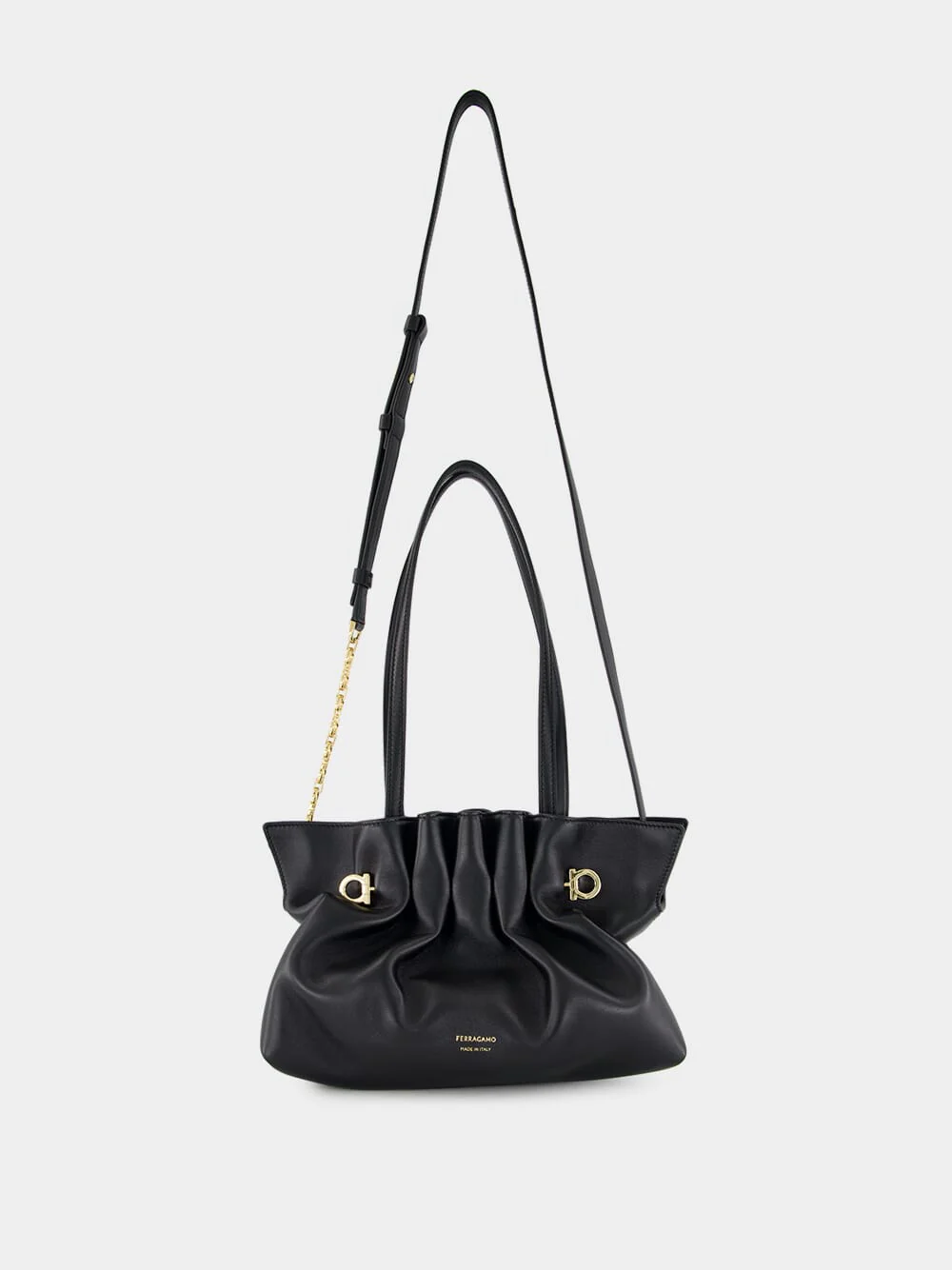 Small Black Soft Nappa Bag - Image 4
