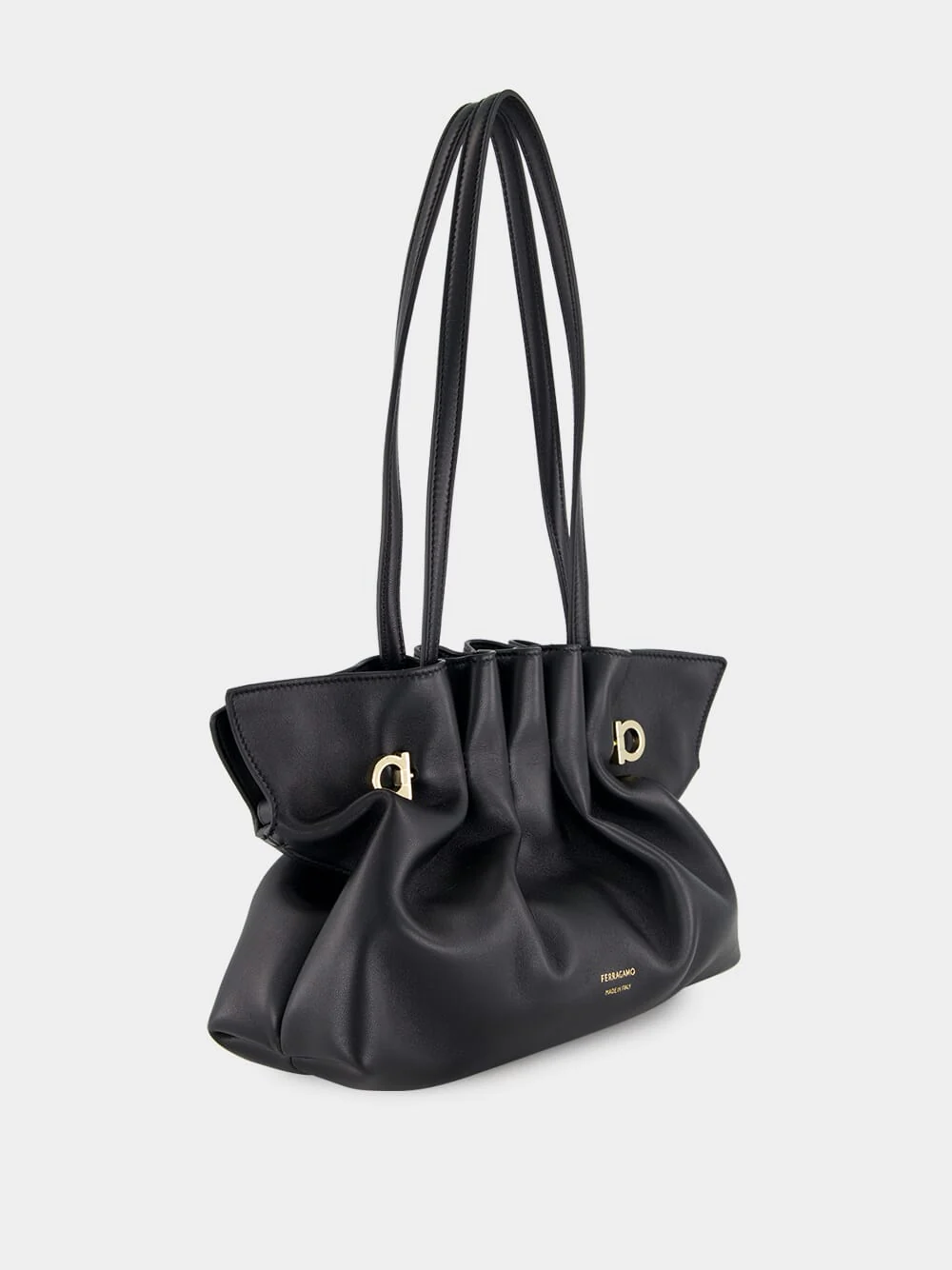 Small Black Soft Nappa Bag - Image 5