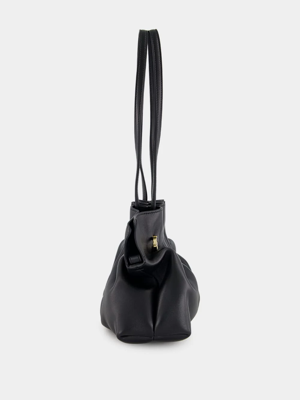 Small Black Soft Nappa Bag - Image 6