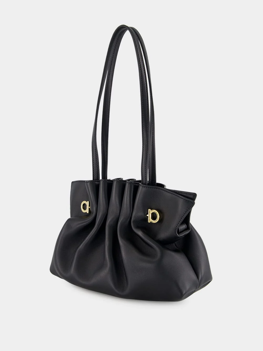 Small Black Soft Nappa Bag - Image 7