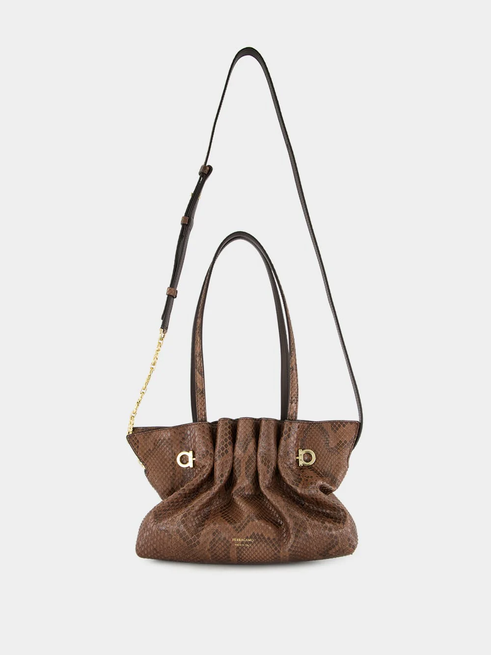 Small Dark Brown Soft Bag - Image 3
