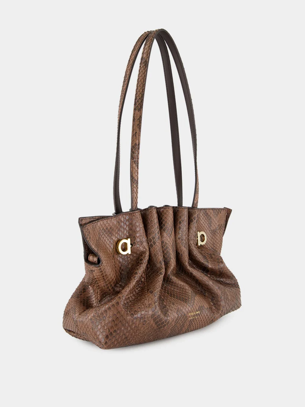 Small Dark Brown Soft Bag - Image 5