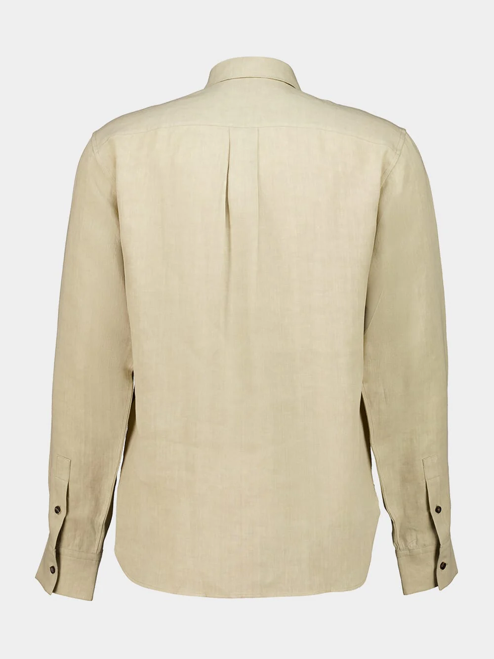 Stone Beige Pure Linen Shirt - Image 3