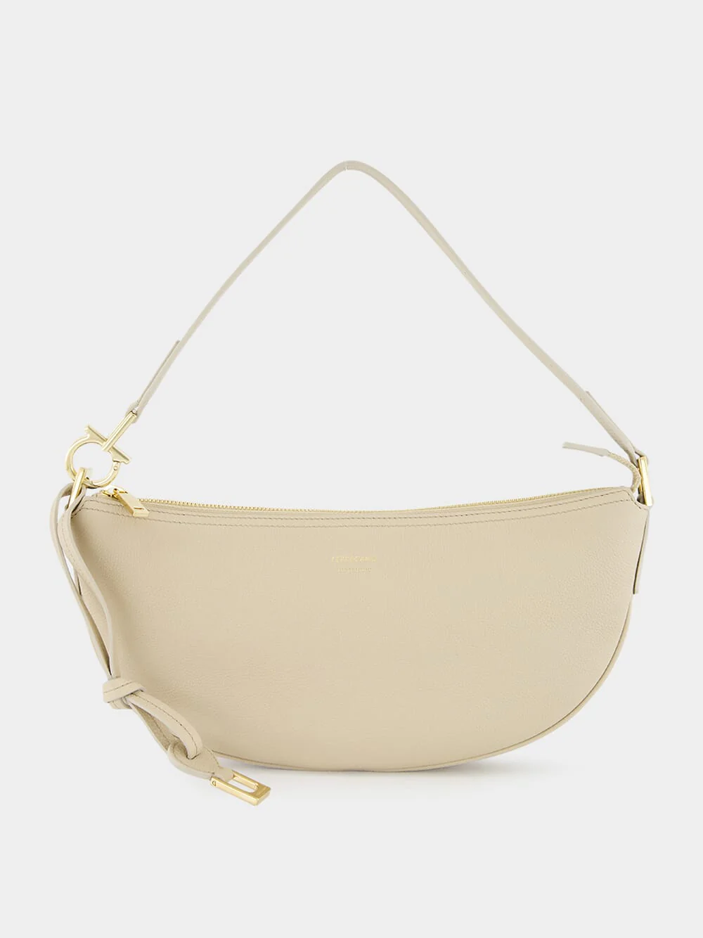 Stone Hammered Calfskin Hobo Bag