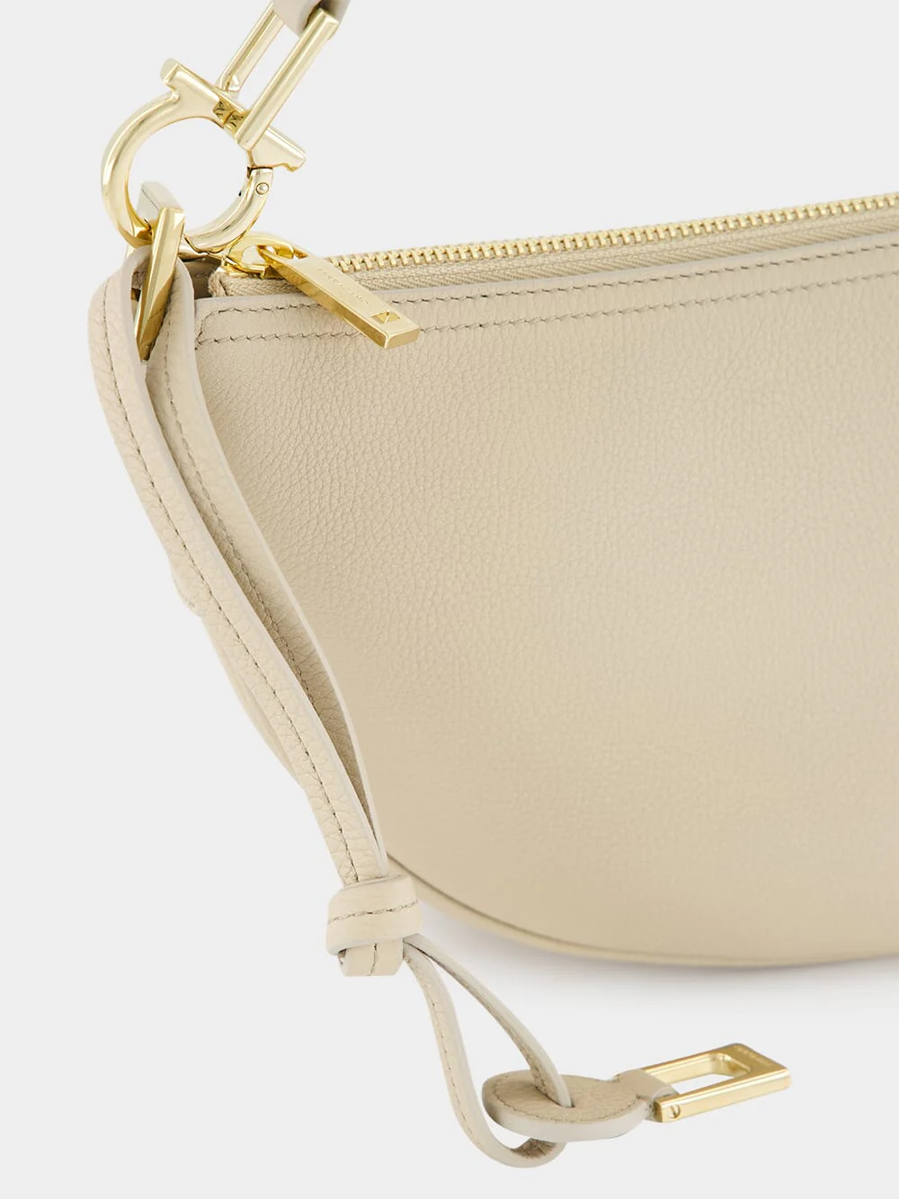 Stone Hammered Calfskin Hobo Bag - Image 14