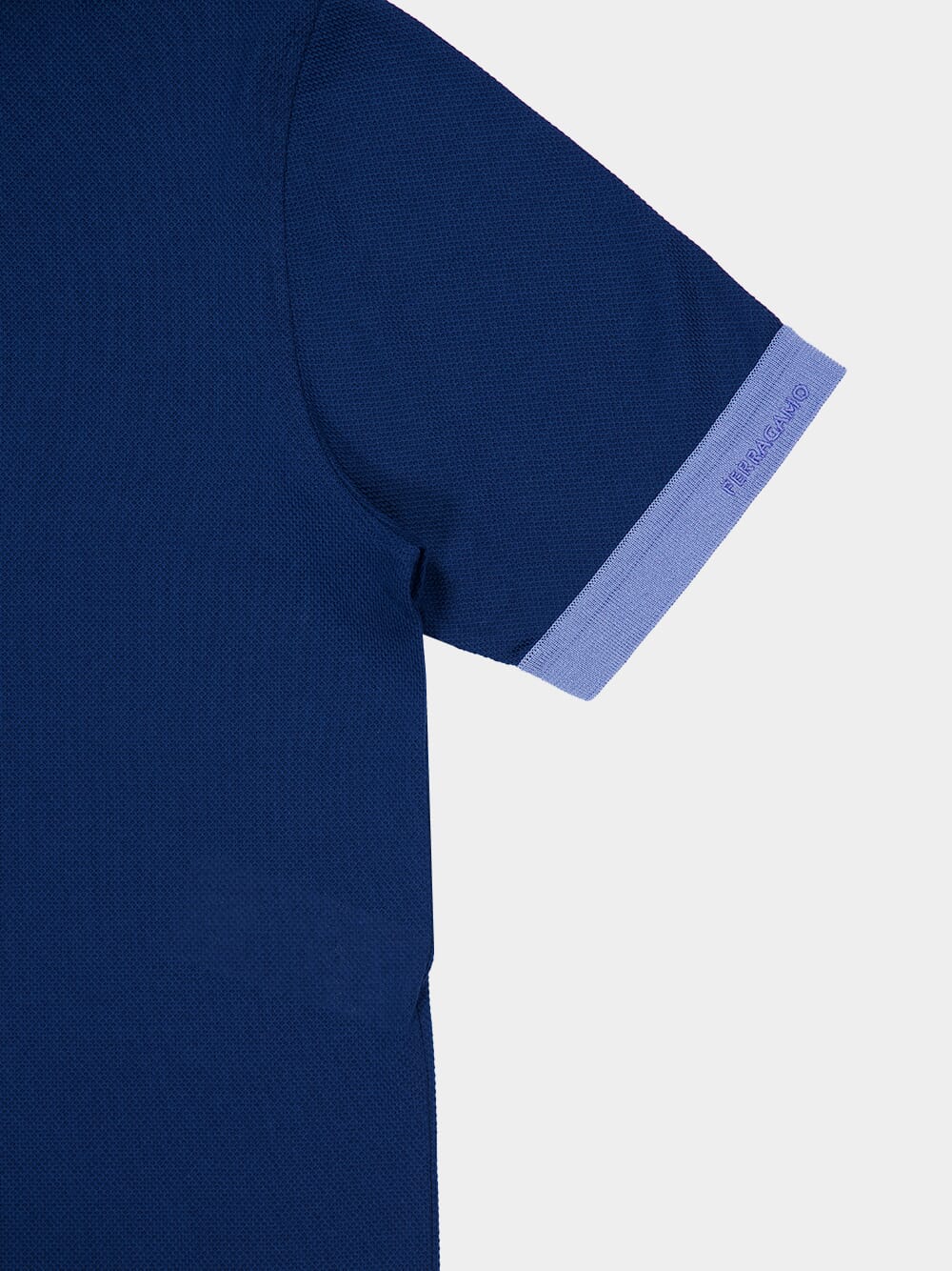 Teal Blue Polo with Contrasting Details - Image 8