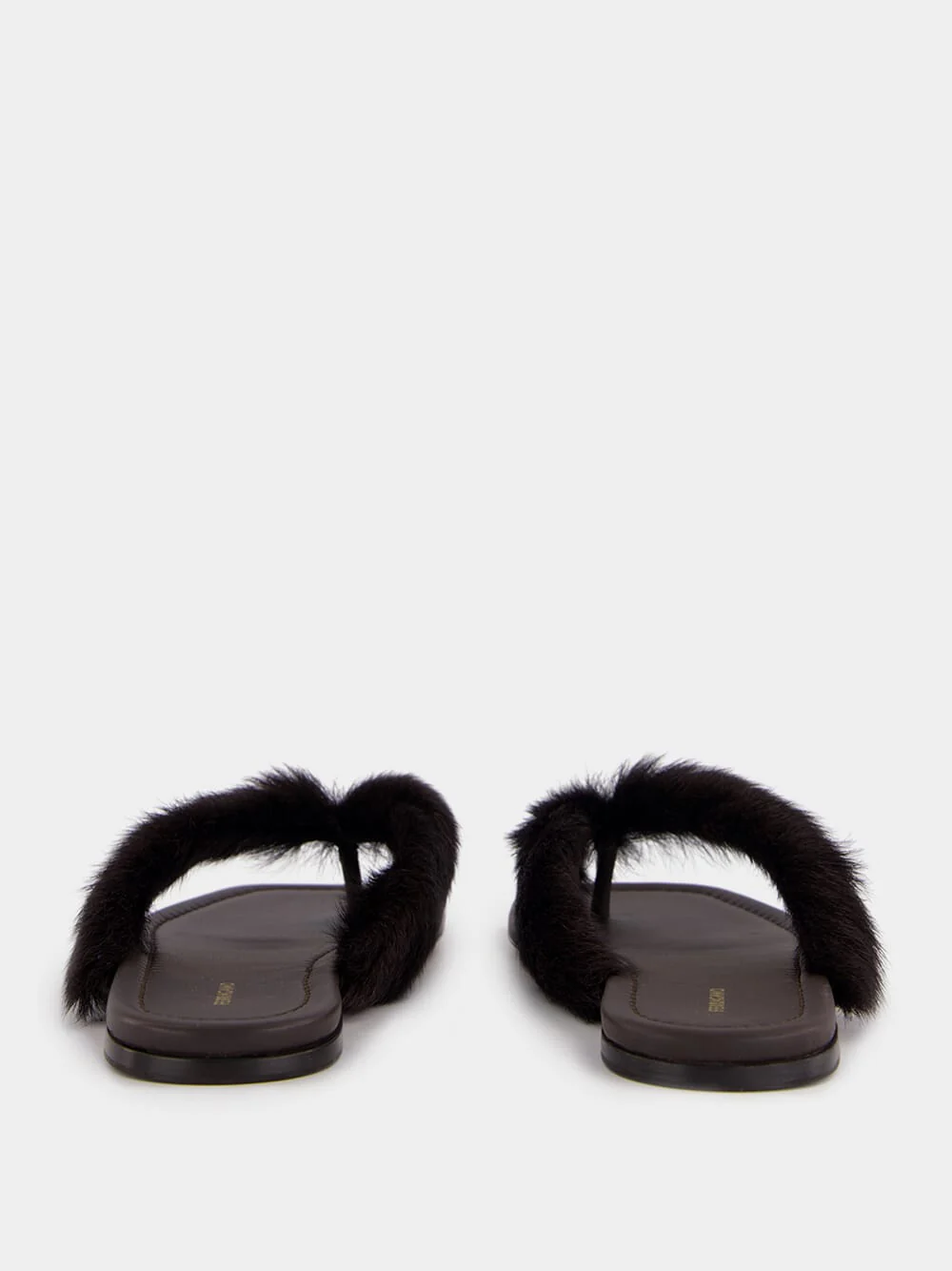 Testa di Moro Fur Thong Sandals - Image 5
