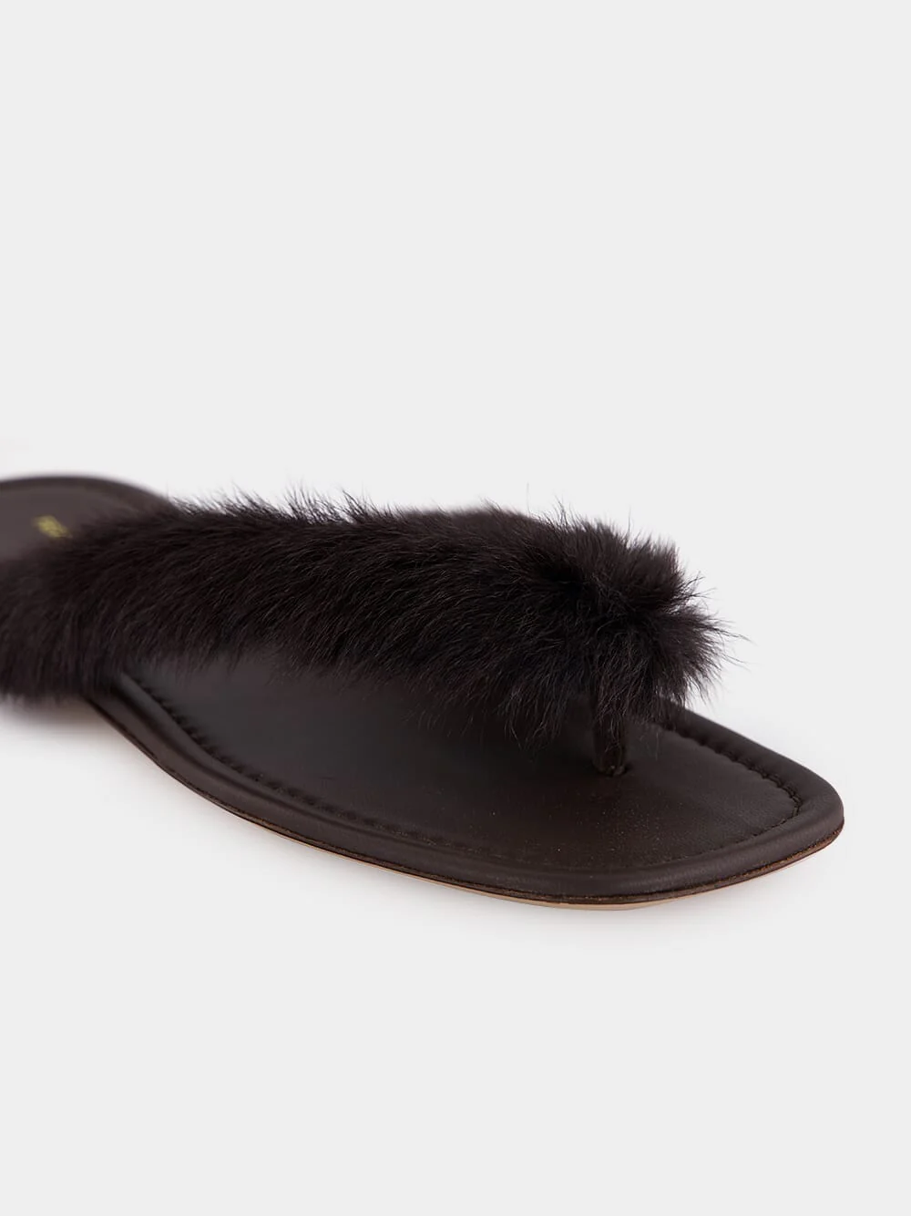 Testa di Moro Fur Thong Sandals - Image 7