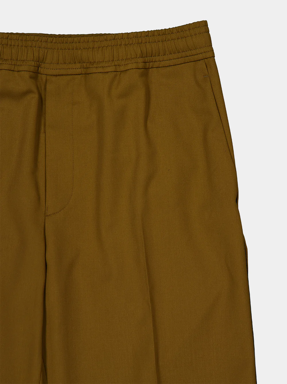 Brown Wool Blend Track Pants - Image 3