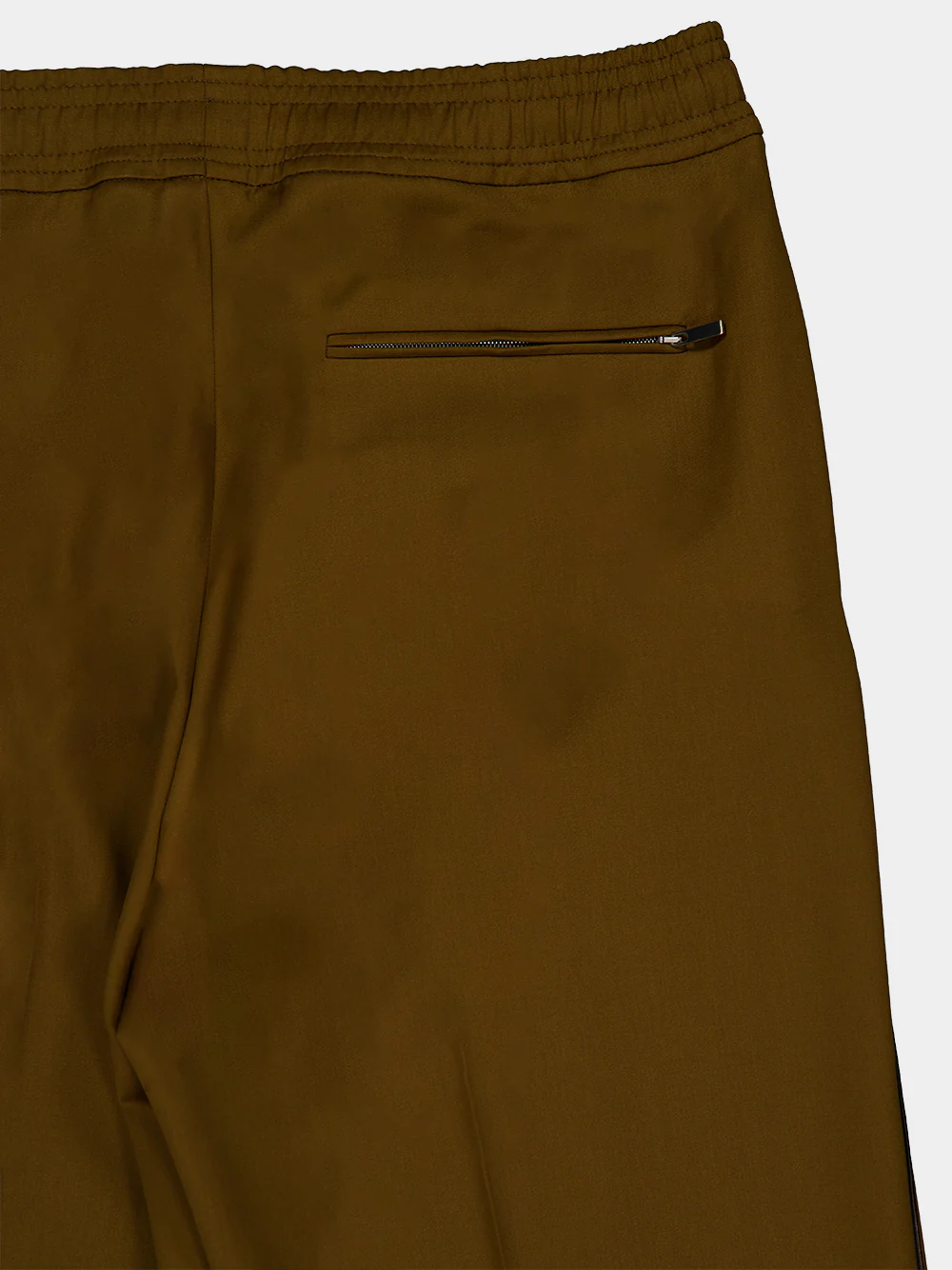 Brown Wool Blend Track Pants - Image 4
