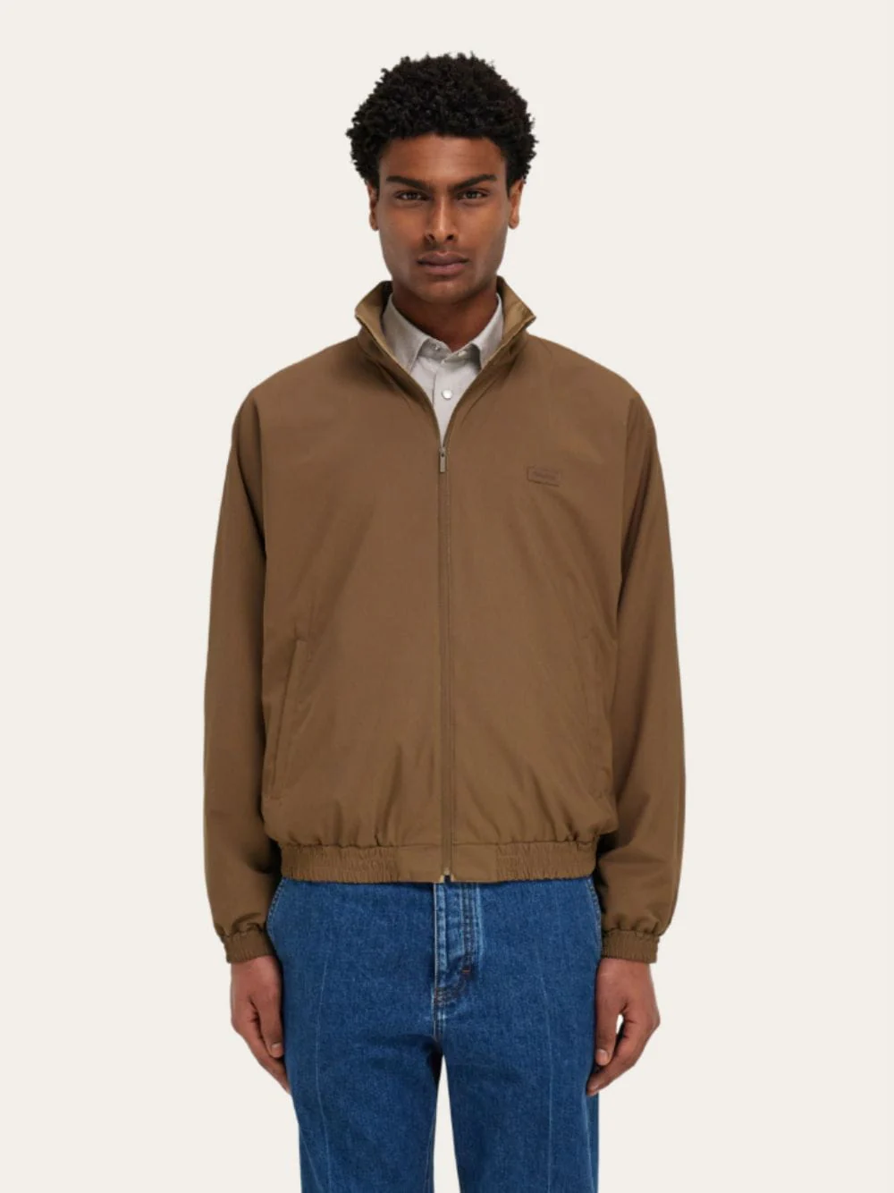 Walnut Reversible Blouson Jacket - Image 4