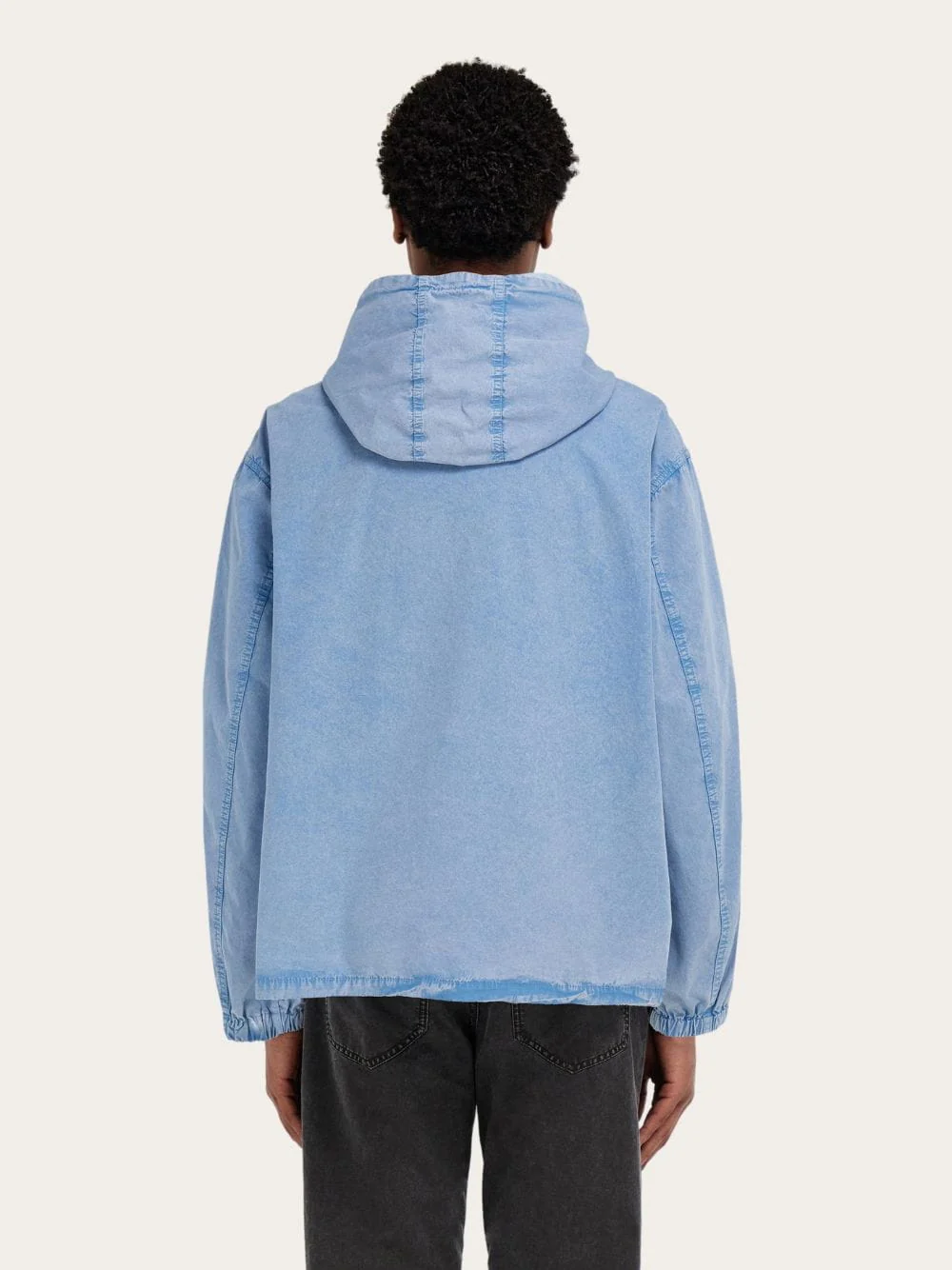 Washed Denim Off Duty Blouson Jacket - Image 4