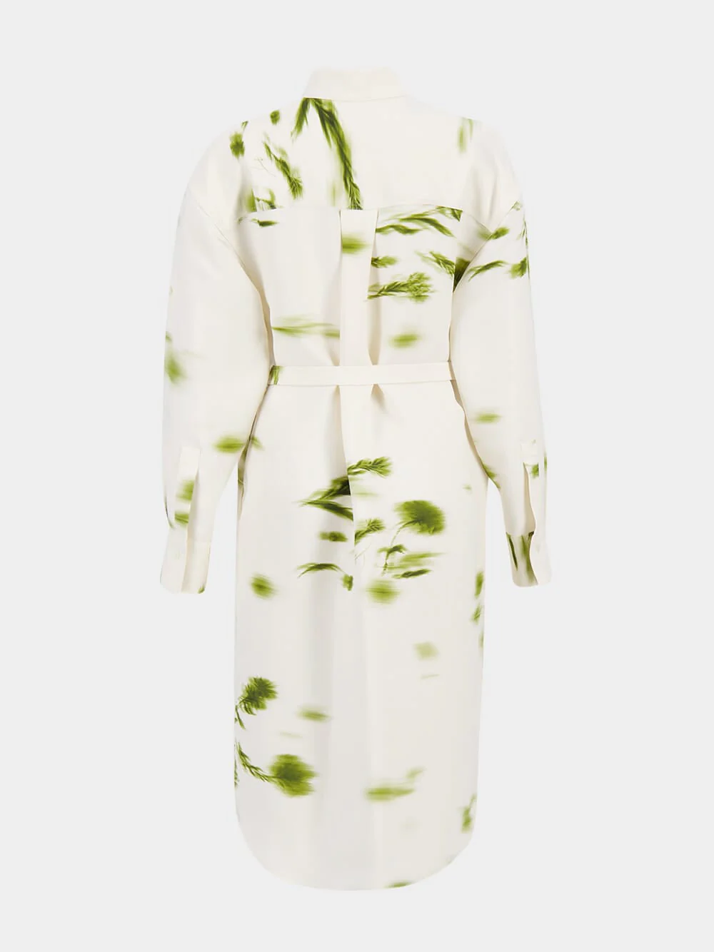 White Blossom Print Shirt Dress - Image 10